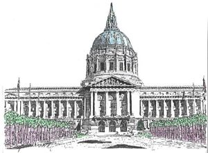 300x221 san francisco city hall drawing ebay - San Francisco Drawing