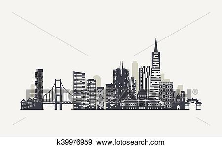 450x298 san francisco skyline silhouette png images in collection - San Francisco Skyline Drawing