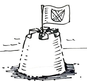 288x268 How To Draw A Sand Castle Real Easy Shoo Rayner - Sand Castle Drawing