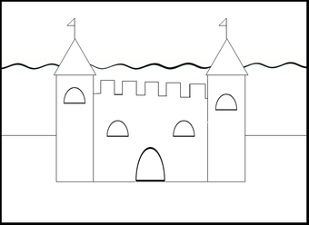 340x248 Architecture Glowing Sandcastles - Sand Castle Drawing