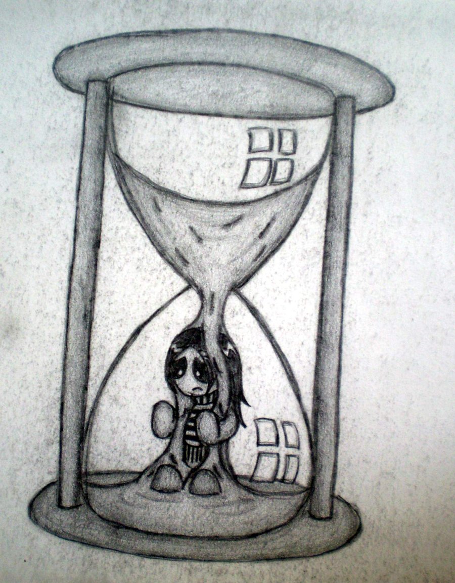 900x1153 sand timer drawing - Sand Clock Drawing