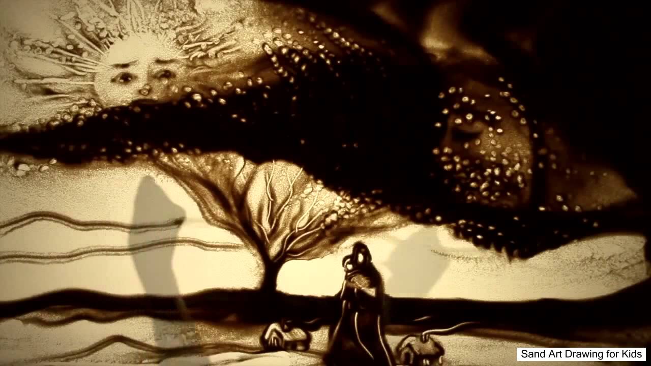 1280x720 learning how to draw sand art sand art for kids - Sand Drawing