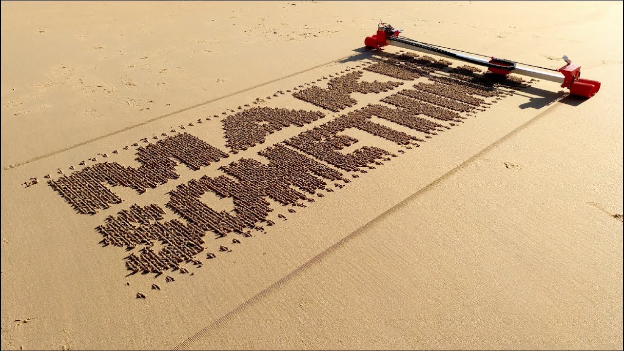 1280x720 Sand Drawing Robot - Sand Drawing