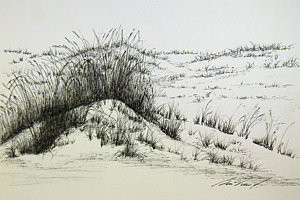 300x200 white sand dunes drawings fine art america - Sand Dunes Drawing