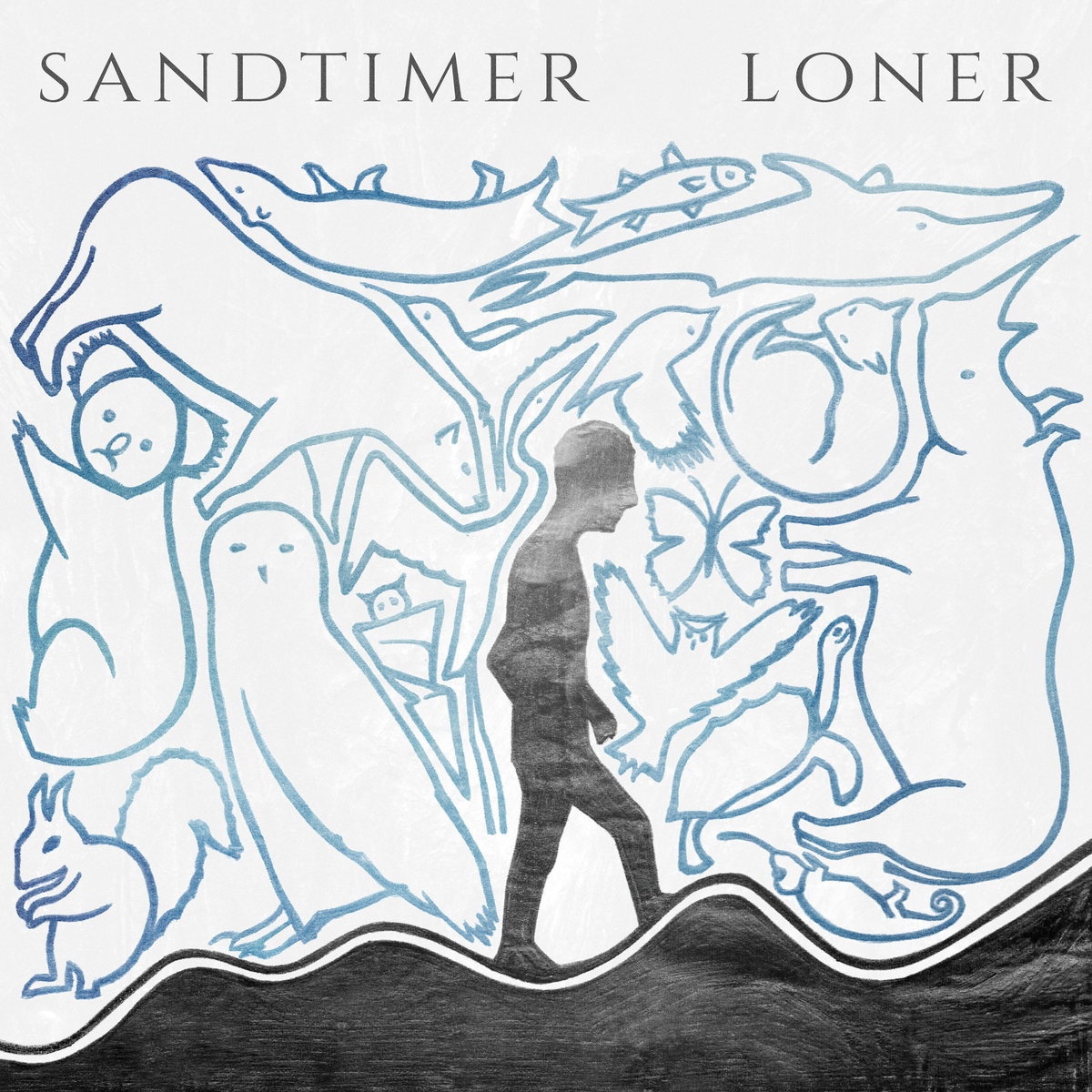 1200x1200 Loner Sandtimer - Sand Timer Drawing