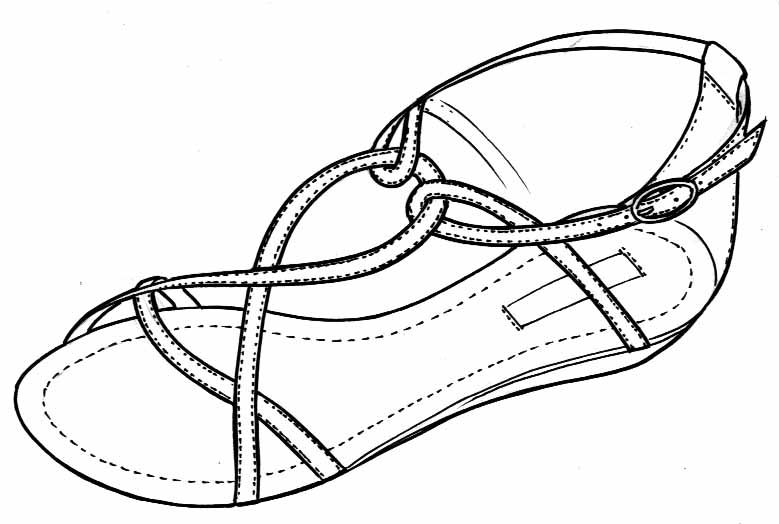Sandals Drawing at Explore collection of Sandals
