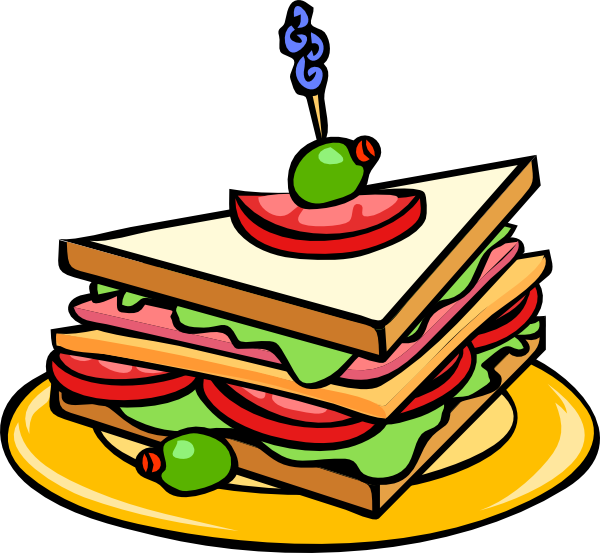 600x553 sub sandwich drawing clipart free clipart images food food - Sandwich Drawing