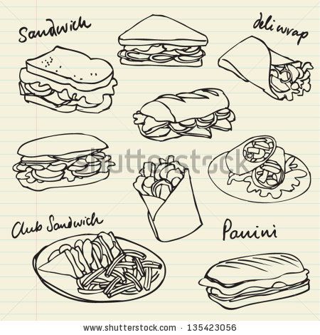 450x470 sandwich drawing chalkboard - Sandwich Drawing