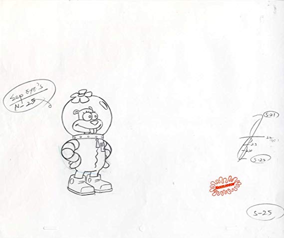 569x477 original sandy cheeks from spongebob squarepants cartoon - Sandy Cheeks Drawing