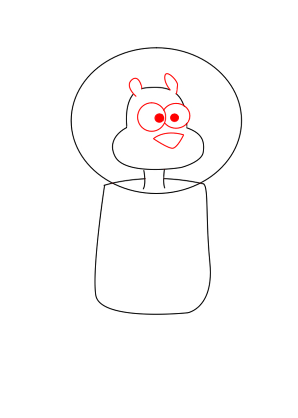 607x850 how to draw sandy cheeks - Sandy Drawing