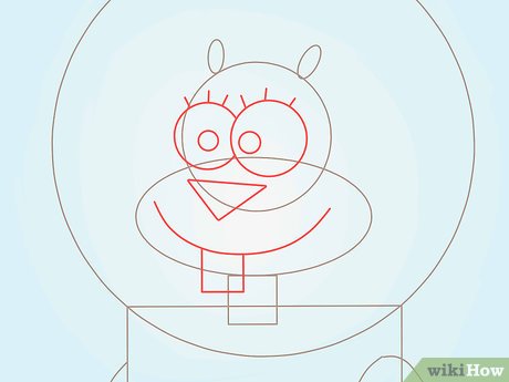460x345 how to draw sandy cheeks from spongebob squarepants steps - Sandy Drawing