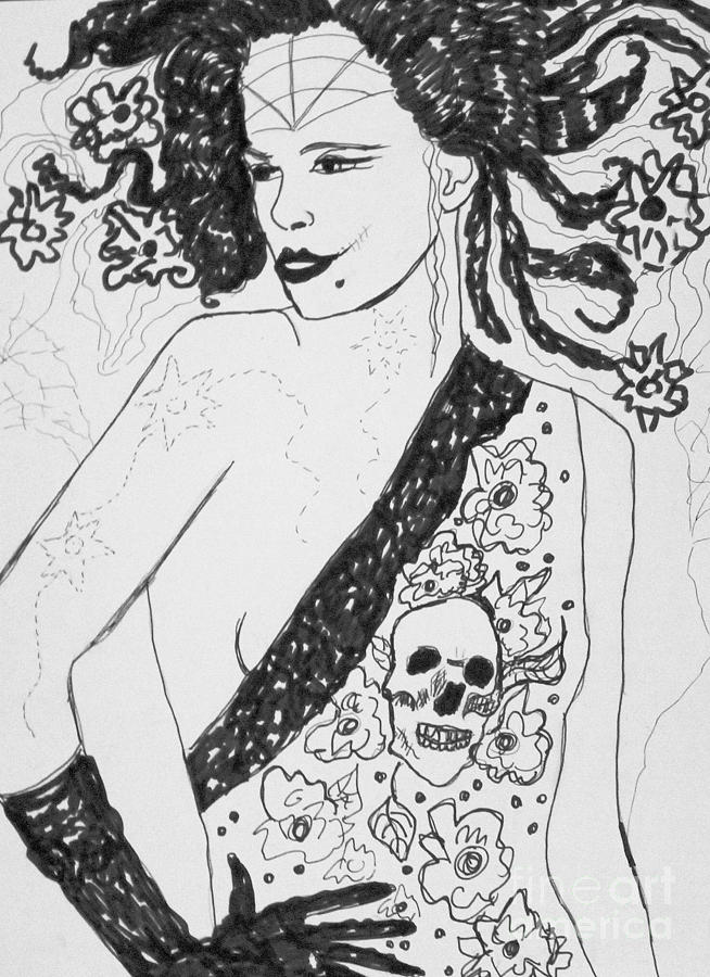 654x900 Lenora Drawing - Sandy Drawing