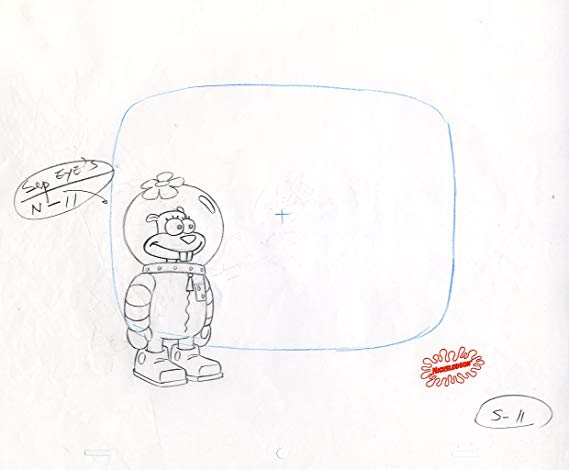 569x470 original sandy cheeks from nickelodeon's spongebob squarepants - Sandy Drawing