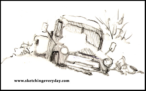 475x296 sandy sandy's pencil and watercolor wash drawings - Sandy Drawing