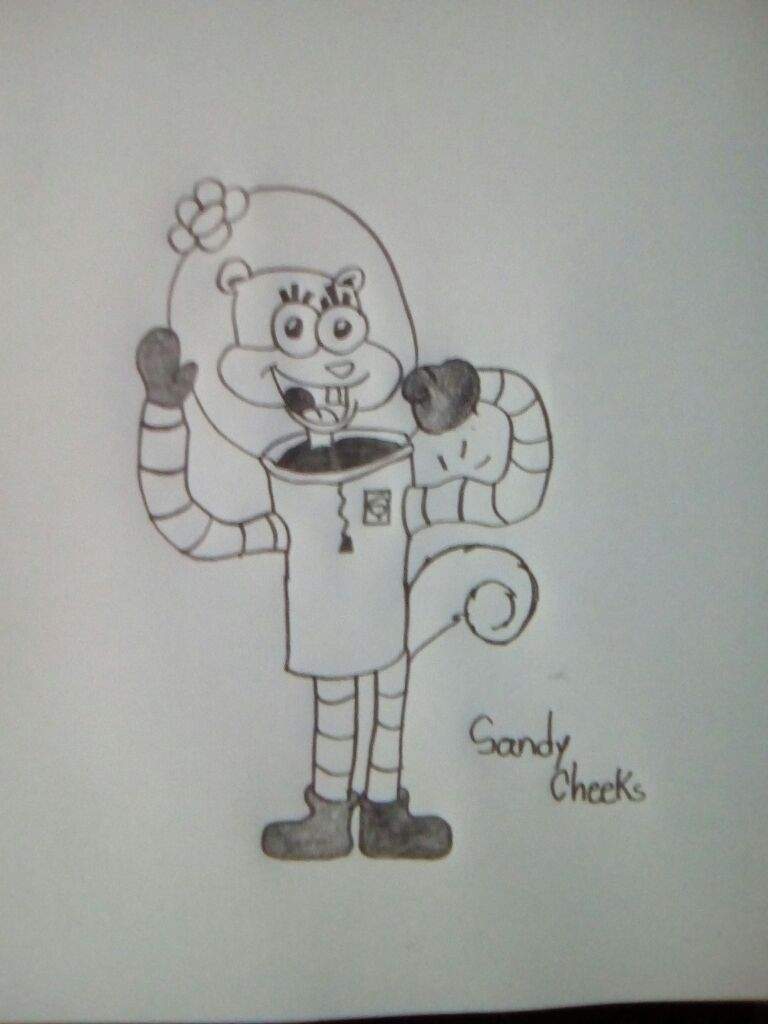 768x1024 sandy cheeks - Sandy Drawing