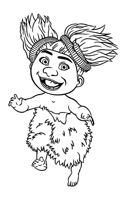 523x850 Drawing Of Sandy Of The Croods Coloring Page - Sandy Drawing