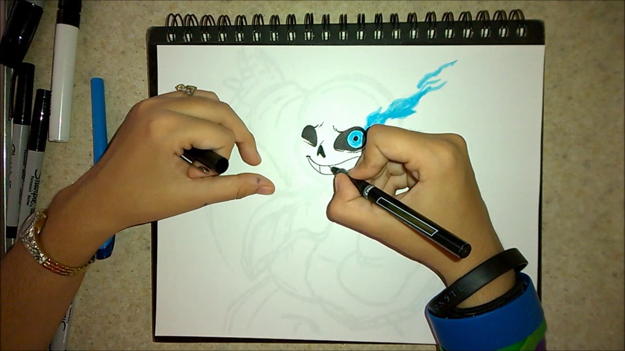 1280x720 How To Draw Sans - Sans The Skeleton Drawing