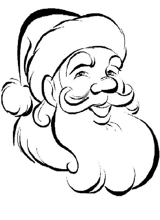 553x757 how to draw a jolly santa claus cartoon easy to draw santa face - Santa Claus Cartoon Drawing