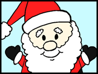 200x150 How To Draw Santa Clause Cartoons Drawing Tutorials Drawing - Santa Claus Drawing Easy