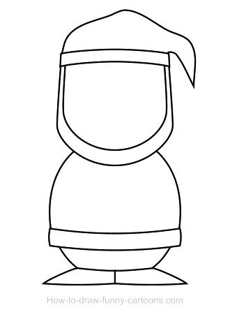 330x457 Santa Claus Drawing Simple Step - Santa Claus Drawing Easy