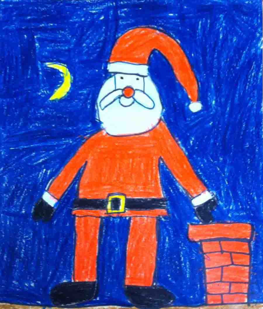 900x1060 Santa Claus Drawing - Santa Claus Drawing For Kids