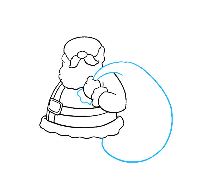 678x600 how to draw santa claus in a few easy steps easy drawing guides - Santa Claus Easy Drawing