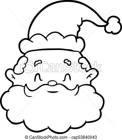 Santa Claus Line Drawing at PaintingValley.com | Explore collection of ...