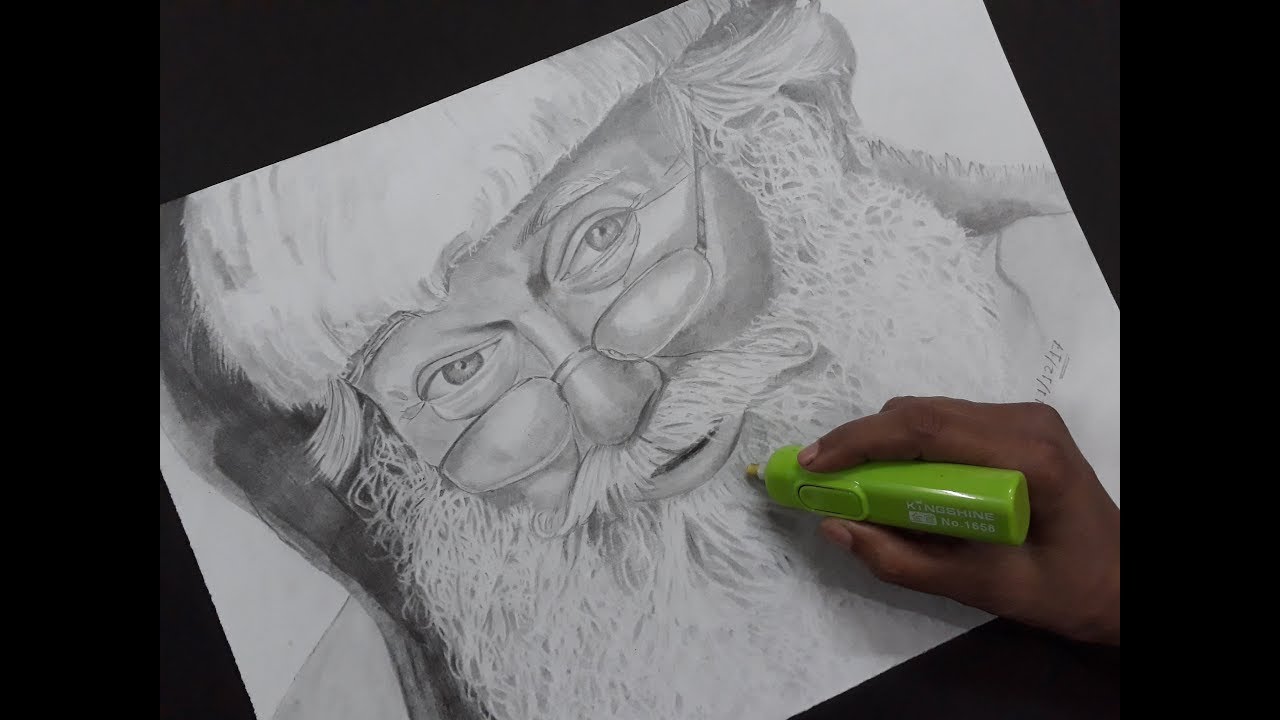 Santa Claus Pencil Drawing at PaintingValley.com | Explore collection ...