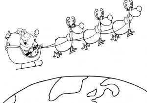 300x210 santa claus on his sleigh coloring pages beautiful santa claus - Santa Claus Pencil Drawing