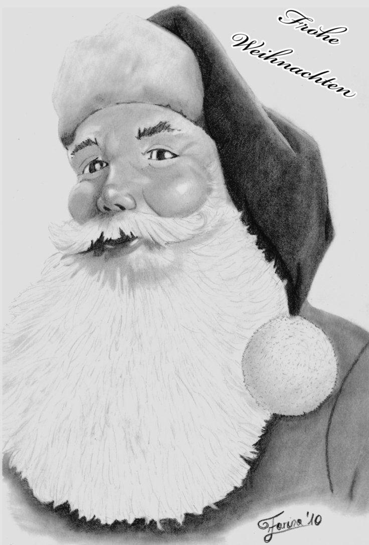736x1085 santa claus pencil drawing santa claus pencil drawinganirafarina - Santa Claus Pencil Drawing