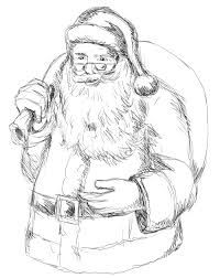 Santa Claus Pencil Drawing at PaintingValley.com | Explore collection