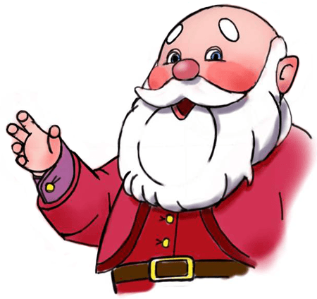 450x424 How To Draw Santa Clause In Easy Steps Christmas Drawing - Santa Drawing