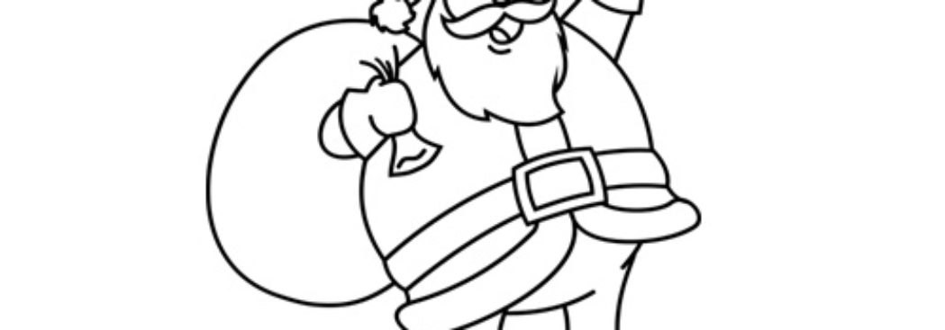 1049x367 How To Draw Santa Tutorial - Santa Drawing