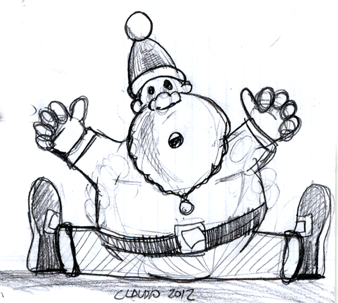 670x600 santa claus holidays drawings pictures drawings ideas for kids - Santa Drawing