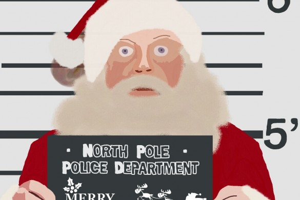 585x390 Top Drawings From The Santa Drawing Challenge - Santa Drawing