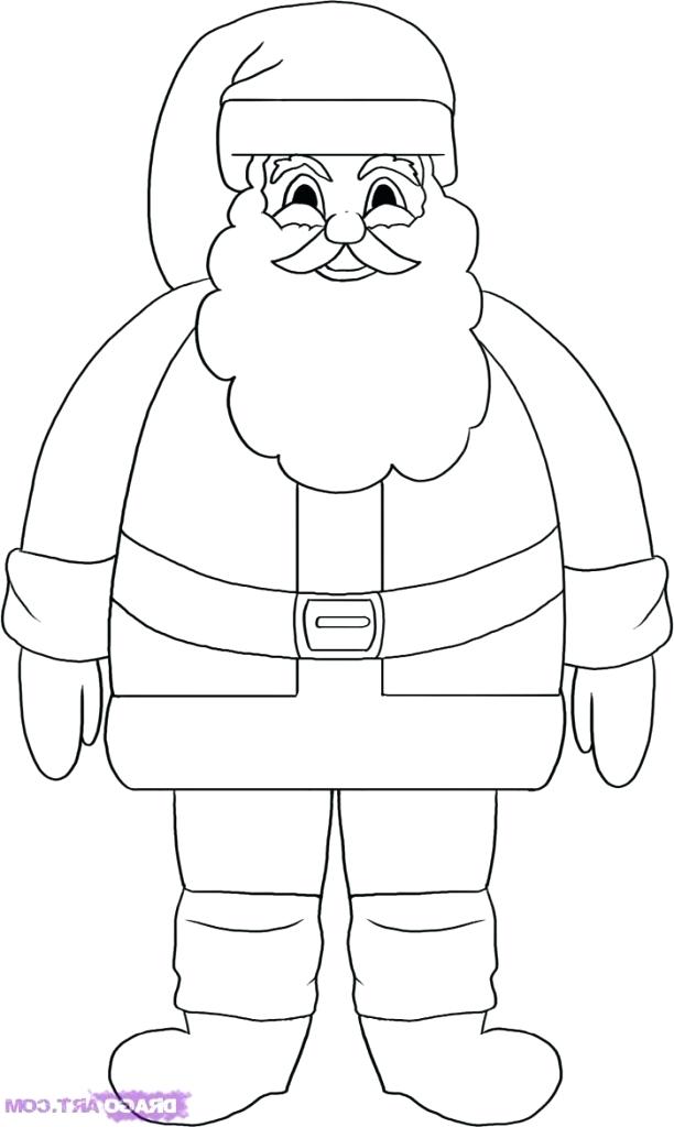 612x1024 How To Draw A Santa How To Draw Easy Tags How To Draw Easy How - Santa Drawing Easy
