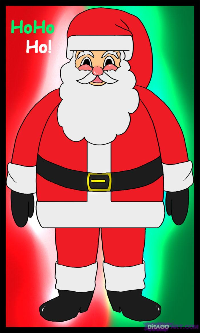 700x1168 Huge Collection Of 'santa Claus Easy Drawing' Download More Than - Santa Drawing Easy