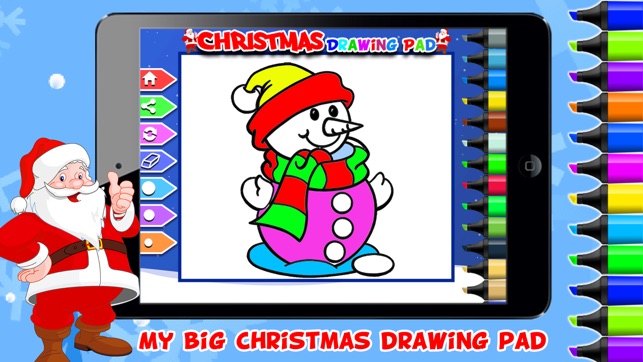 643x362 Christmas Drawing Pad - Santa Drawing Game