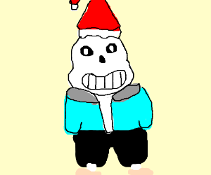 300x250 the skeleton samfrom that game in a santa hat drawing - Santa Drawing Game