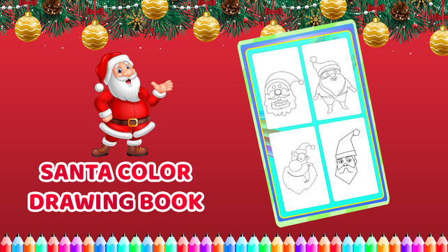 Santa Drawing Game at PaintingValley.com  Explore collection of Santa Drawing Game