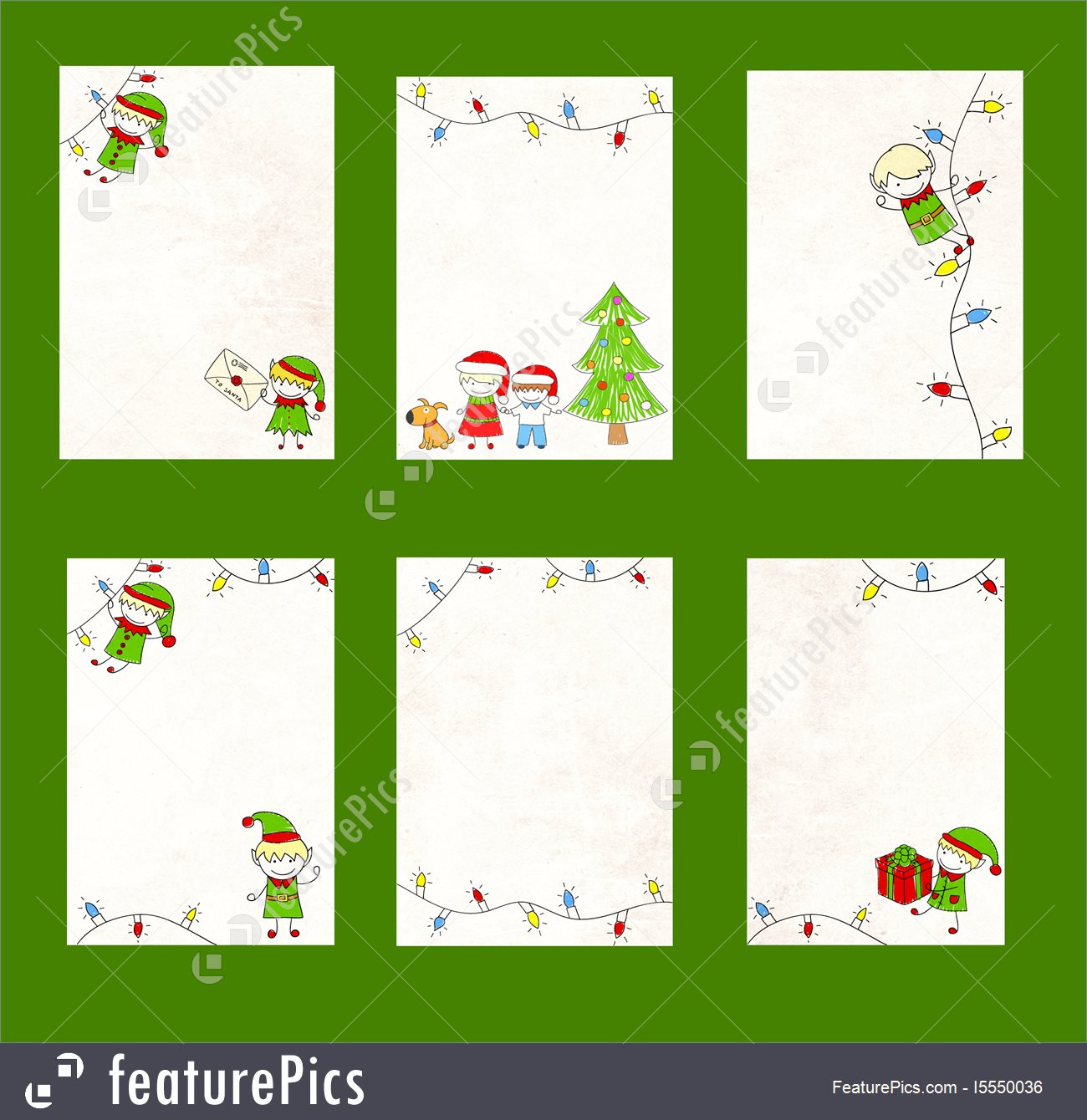 1300x1340 holidays set of template letter to santa claus - Santa Drawing Template