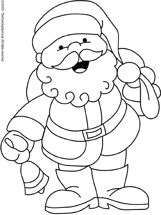 540x720 Santa Claus Clipart Black And White Great Free Clipart - Santa Drawing Template