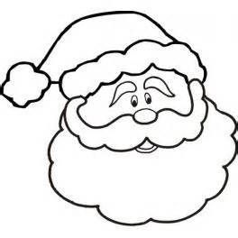 264x264 Free Printable Santa Face Template - Santa Drawing Template