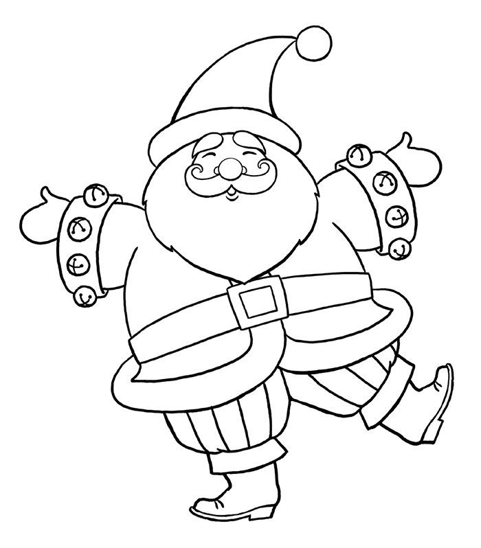 700x798 Santa Templates - Santa Drawing Template