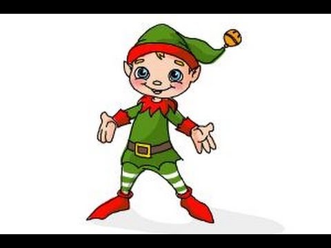 480x360 How To Draw A Christmas Elf - Santa Elf Drawing