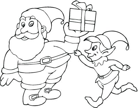 Santa Elf Drawing at PaintingValley.com | Explore collection of Santa ...