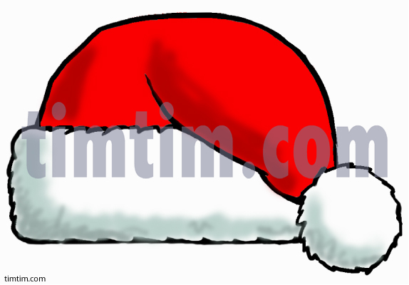 574x400 free drawing of a santa hat from the category christmas - Santa Hat Drawing