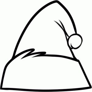 300x302 how to draw a santa hat, step - Santa Hat Drawing