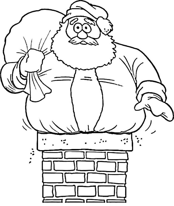 700x829 Drawing Santa Transparent Png Clipart Free Download - Santa Line Drawing