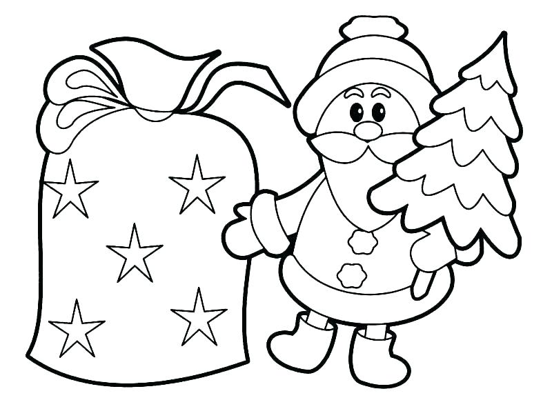 800x609 Free Christmas Coloring Pages Santa Claus Hat - Santa Line Drawing